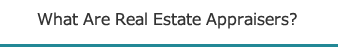 What Are Real Estate Appraisers?